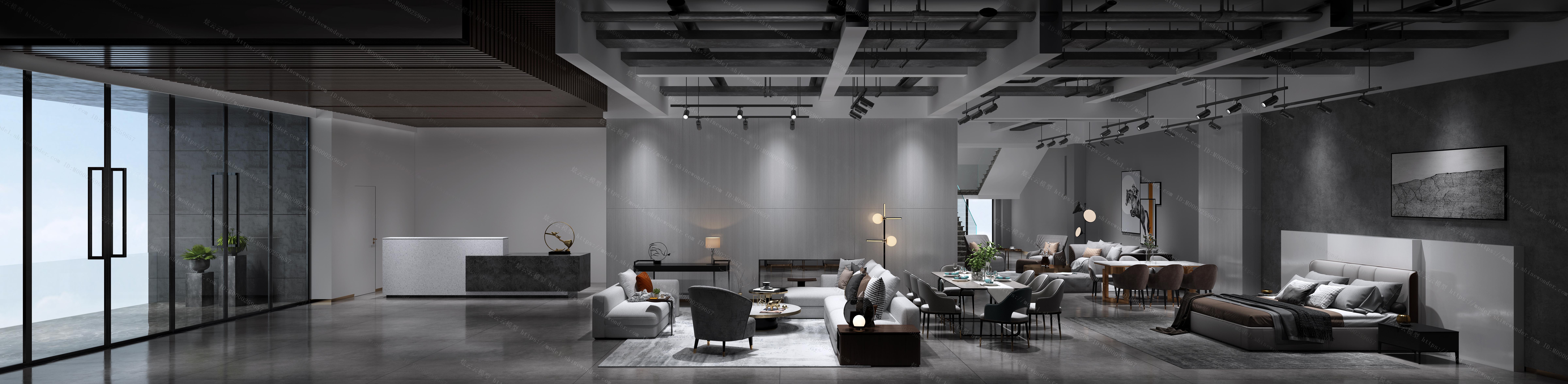 现代家居展厅模型