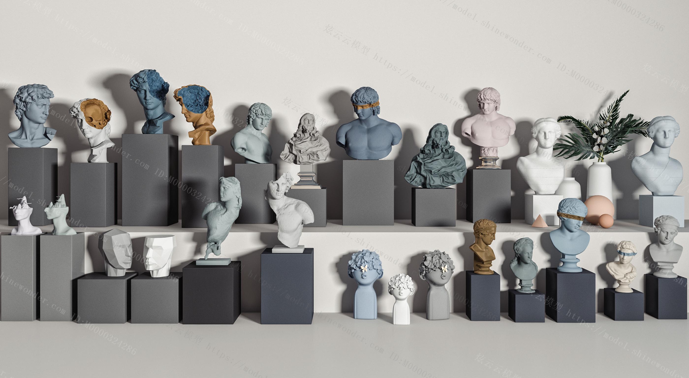 欧式雕塑 石膏雕塑 雕像 玩偶 人物雕模型