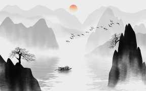 中式山水装饰画