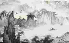 中式山水装饰画