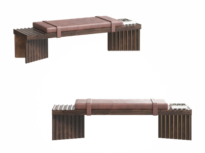 新中式实木长条凳
