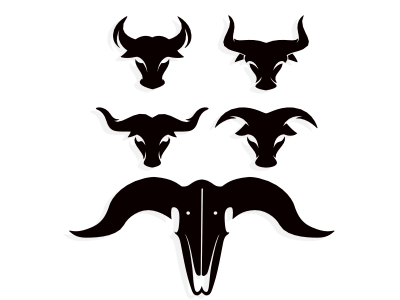 现代牛头标志