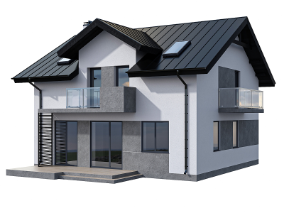 现代两层小屋住宅建筑