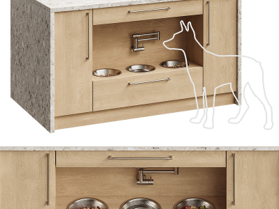 现代宠物餐具