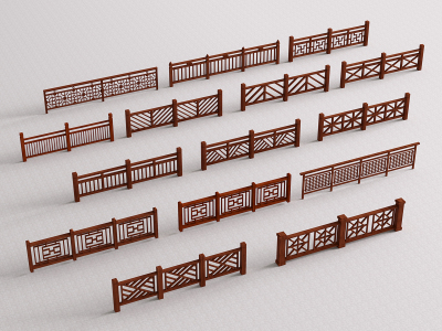 新中式景观围栏