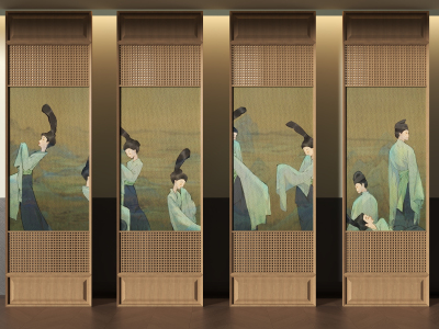 中式屏风隔断