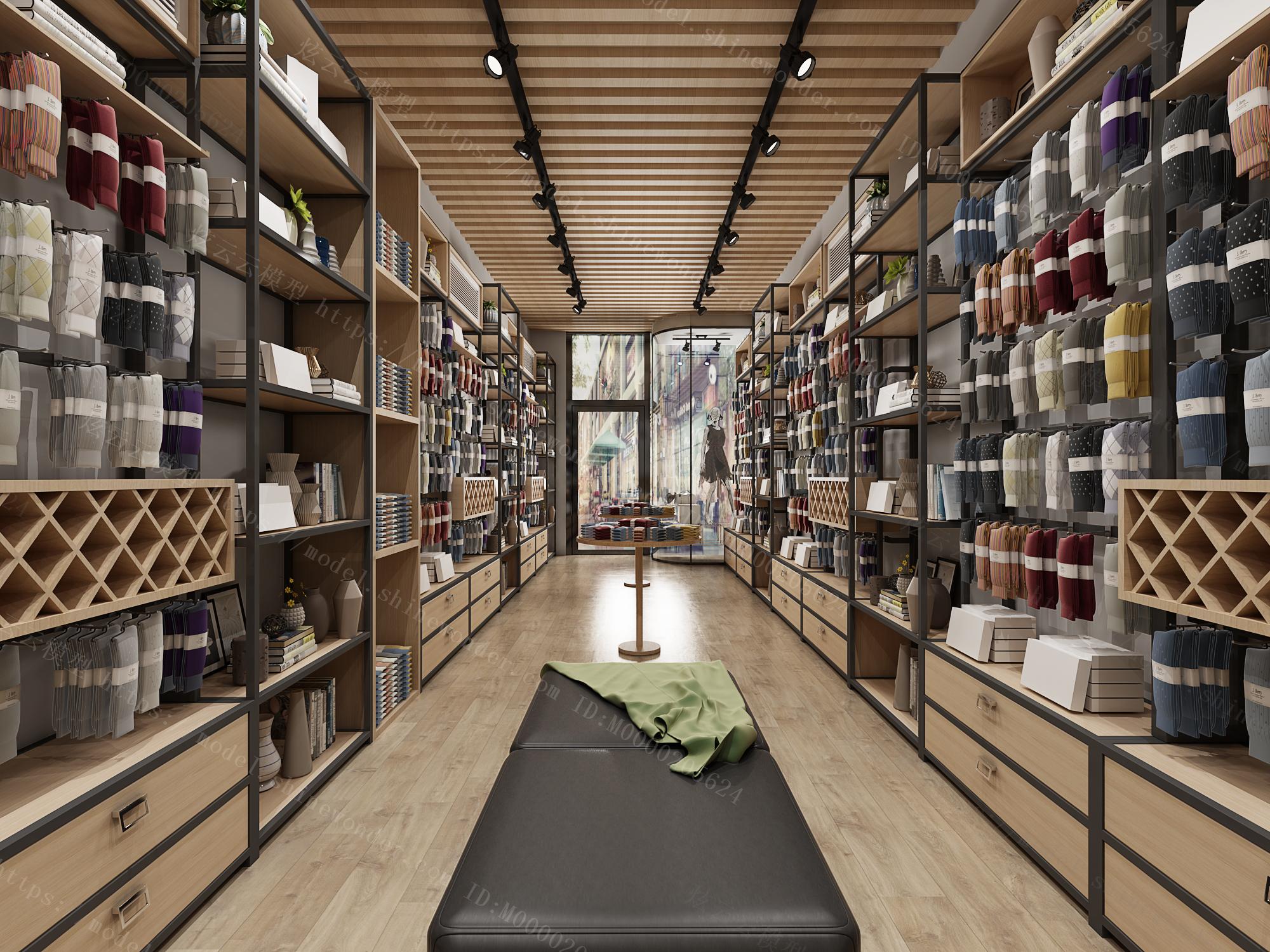 北欧袜子店模型