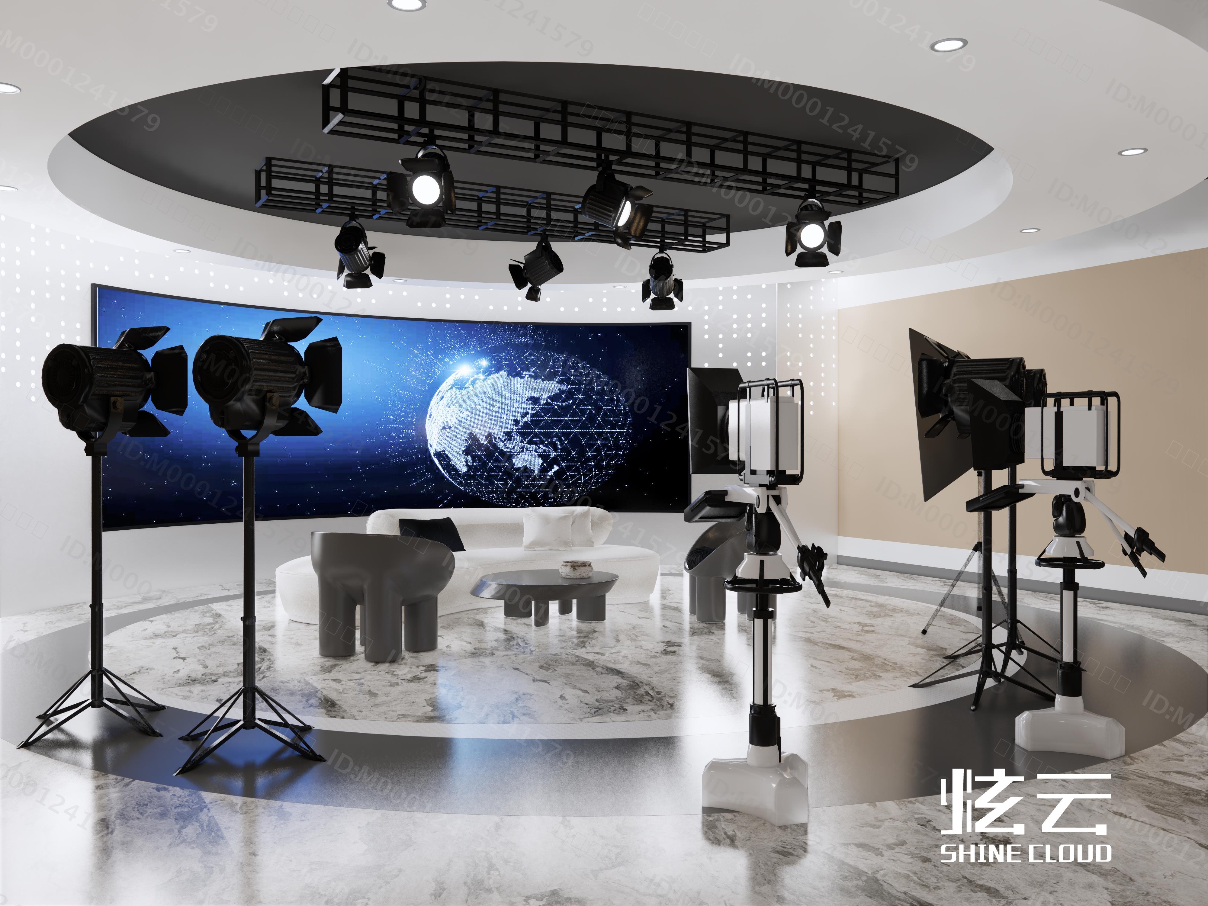 3D模型-现代直播间主播间模型-M0001241579-炫云云模型网