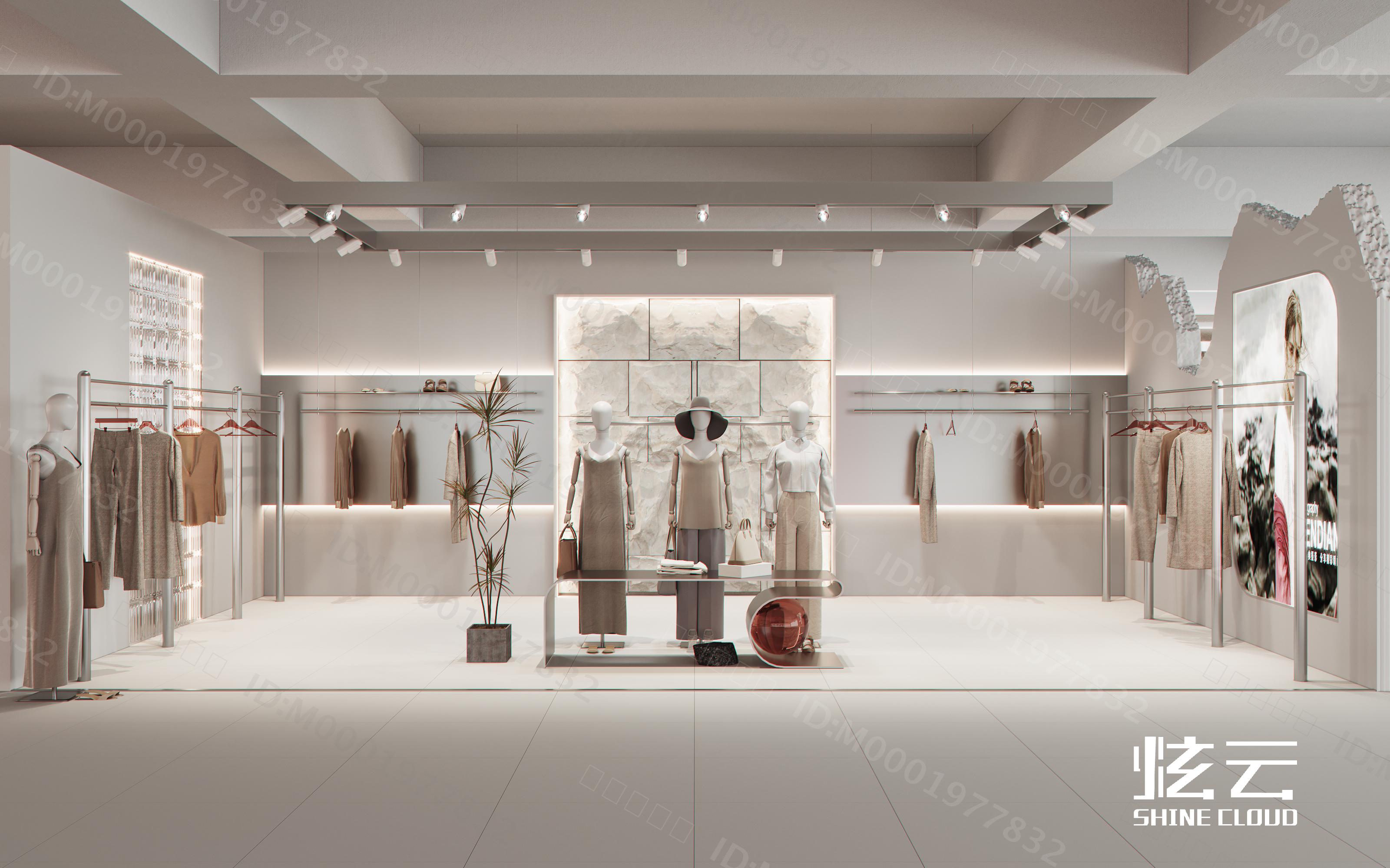 3D模型-现代女装服装店模型-M0001977832-炫云云模型网