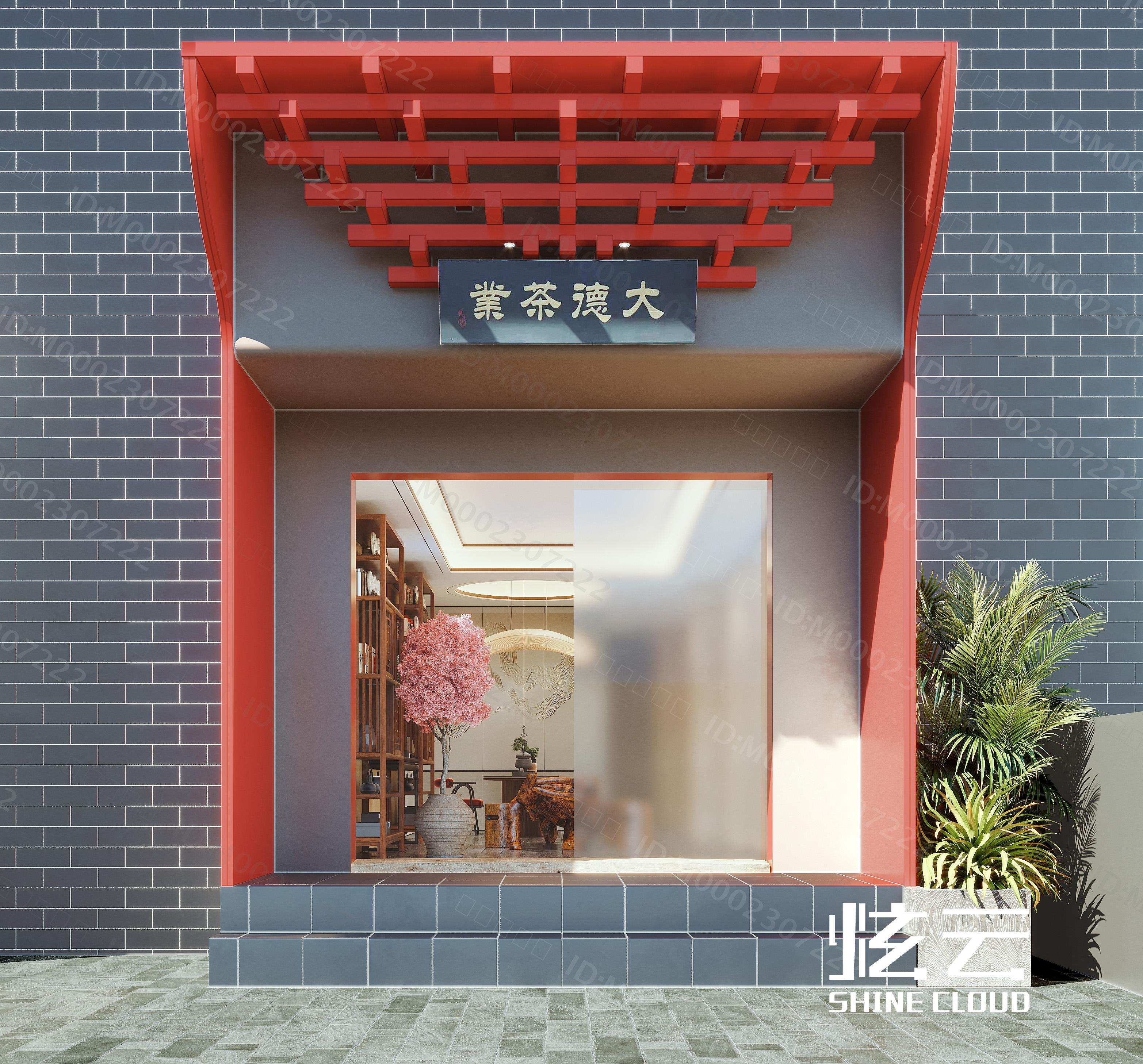 3D模型-新中式茶楼模型-M0002307222-炫云云模型网
