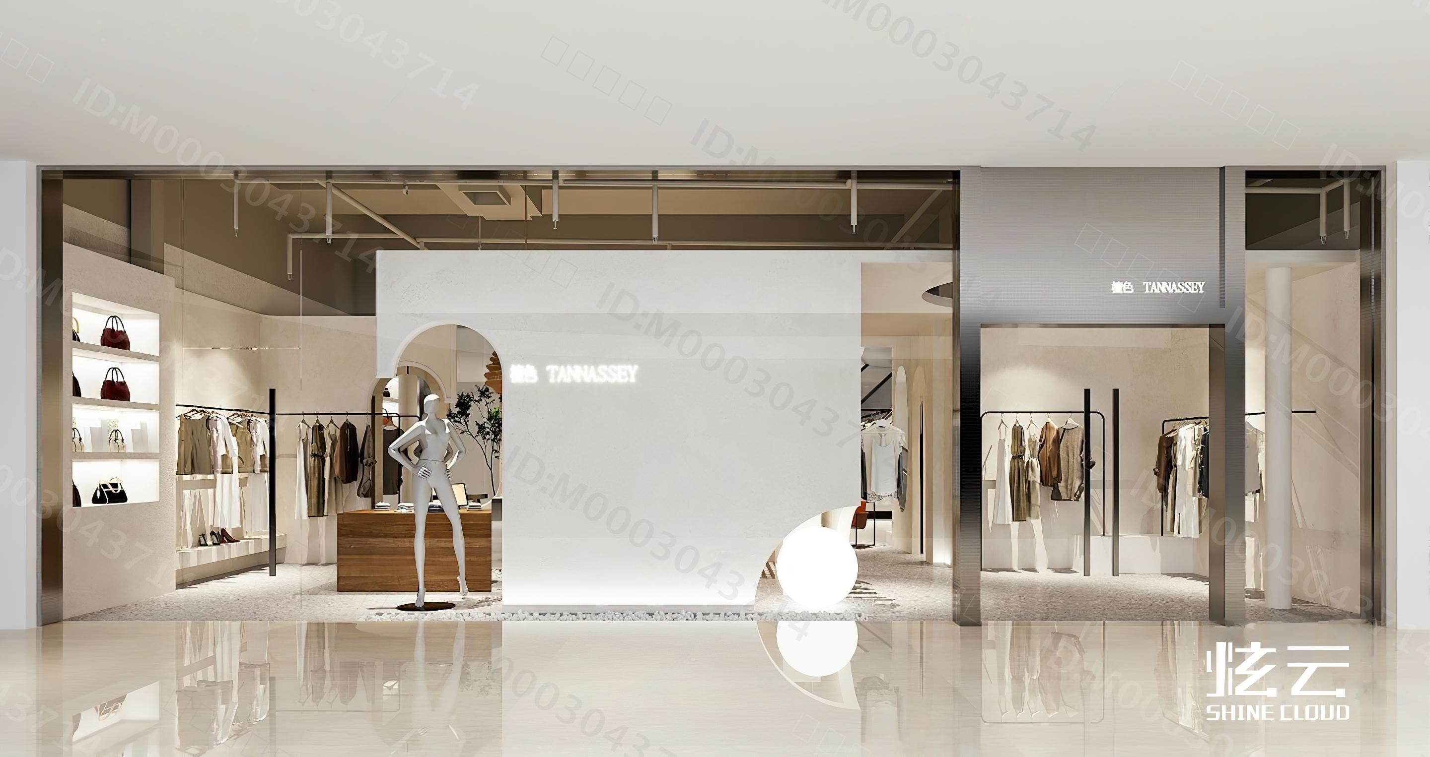 3D模型-现代服装鞋店门头模型-M0003043714-炫云云模型网