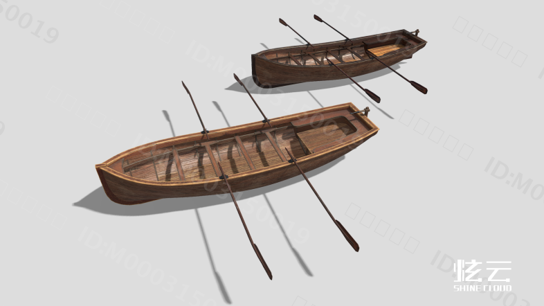 现代木船模型