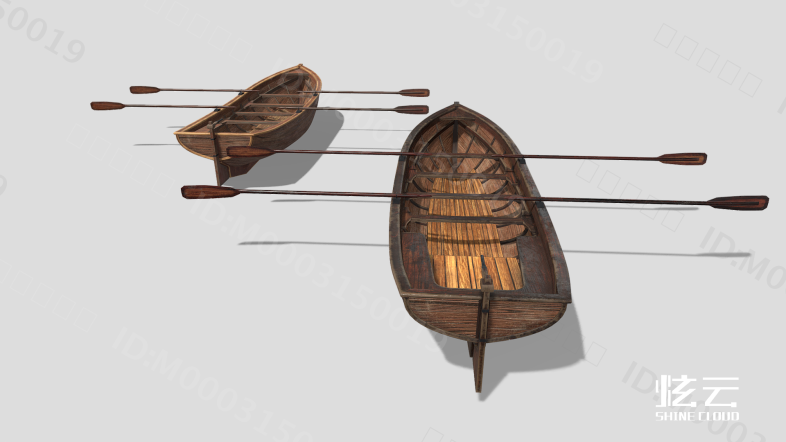 现代木船模型