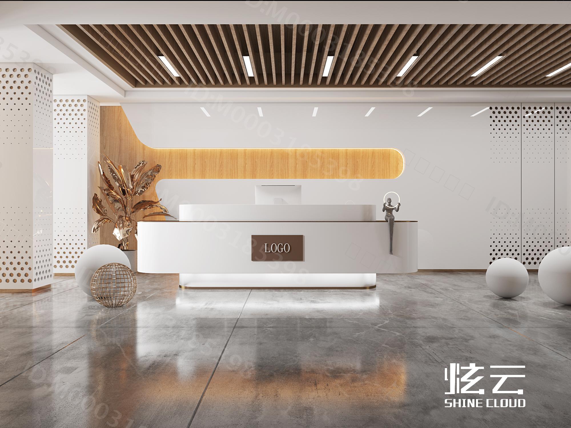 3D模型-现代科技展厅前台模型-M0003185398-炫云云模型网