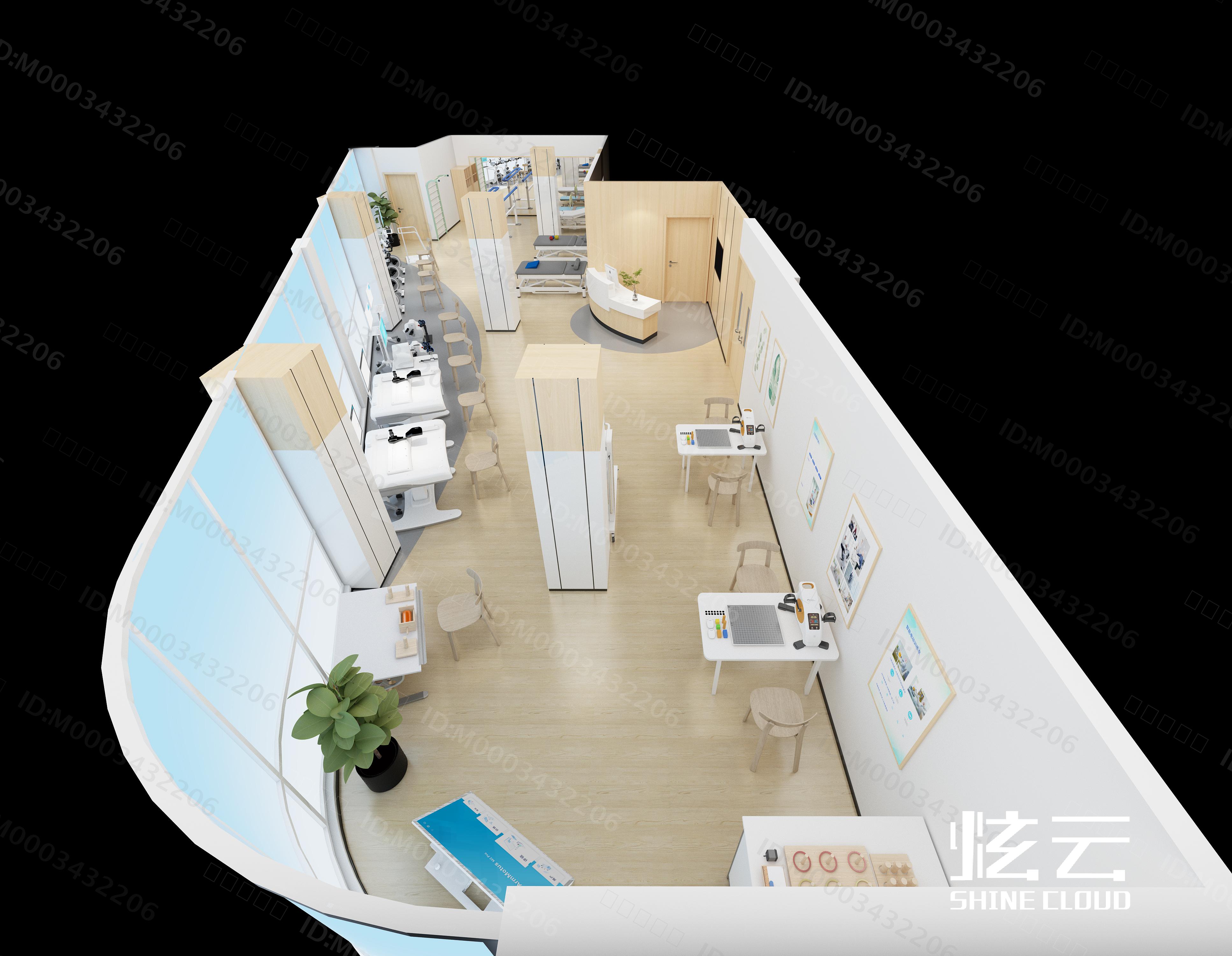 3D模型-现代康复医院模型-M0003432206-炫云云模型网