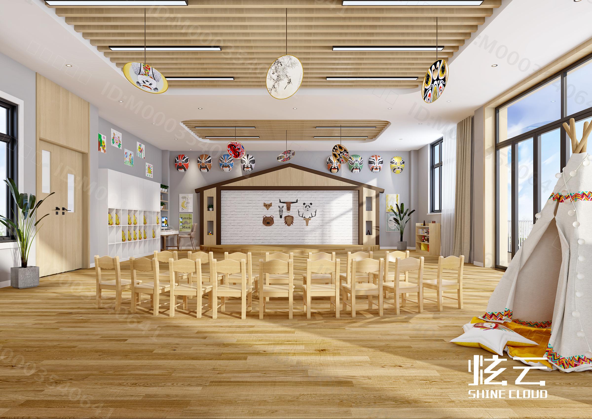 3D模型-现代幼儿园戏曲功能教室模型-M0003540641-炫云云模型网