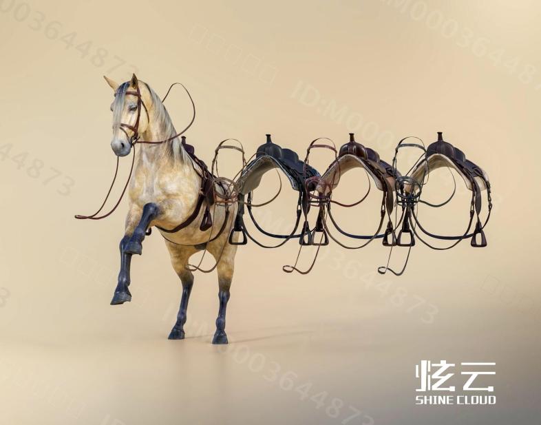 现代战马模型