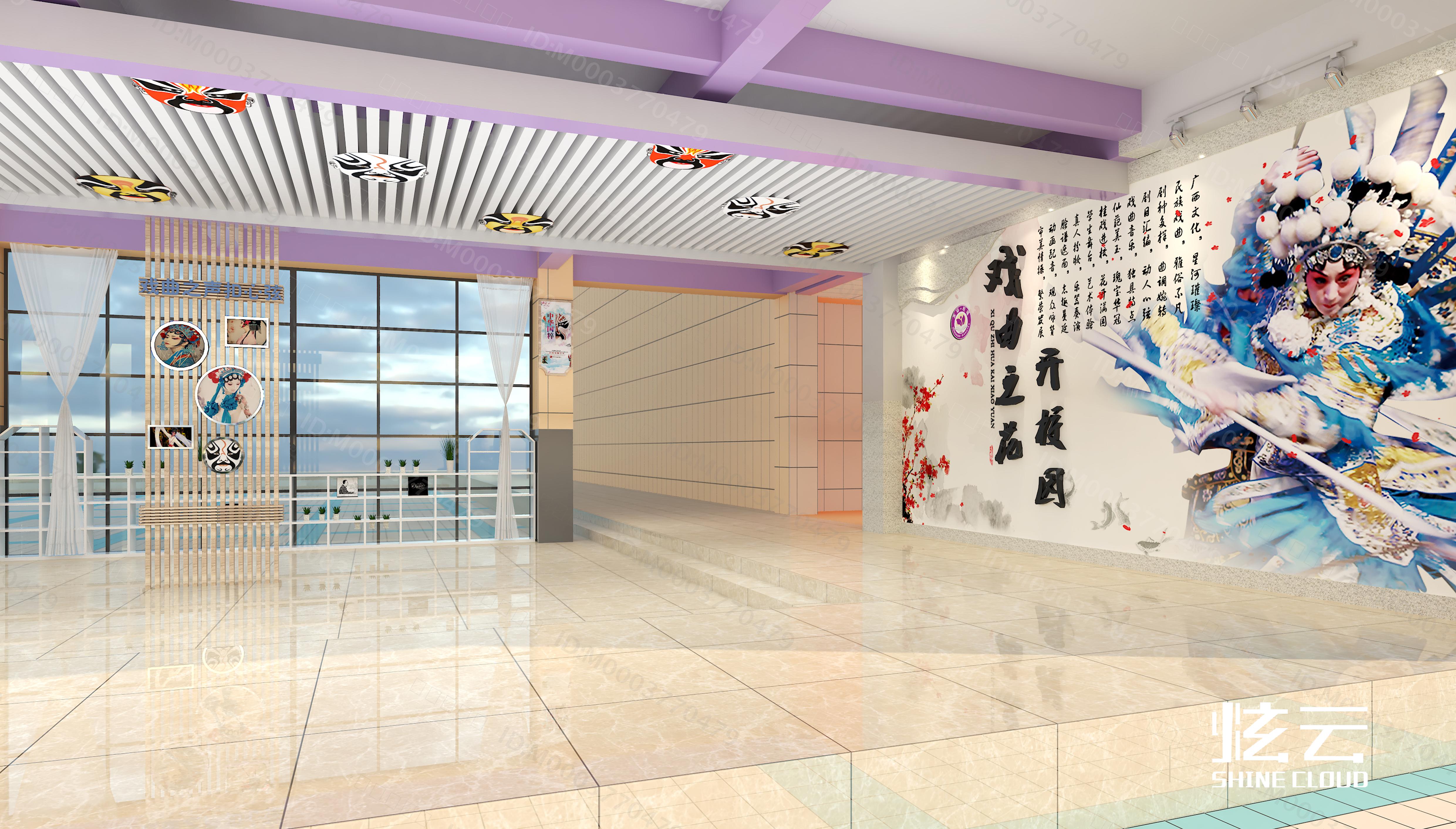 3D模型-新中式戏曲文化展厅模型-M0003770479-炫云云模型网