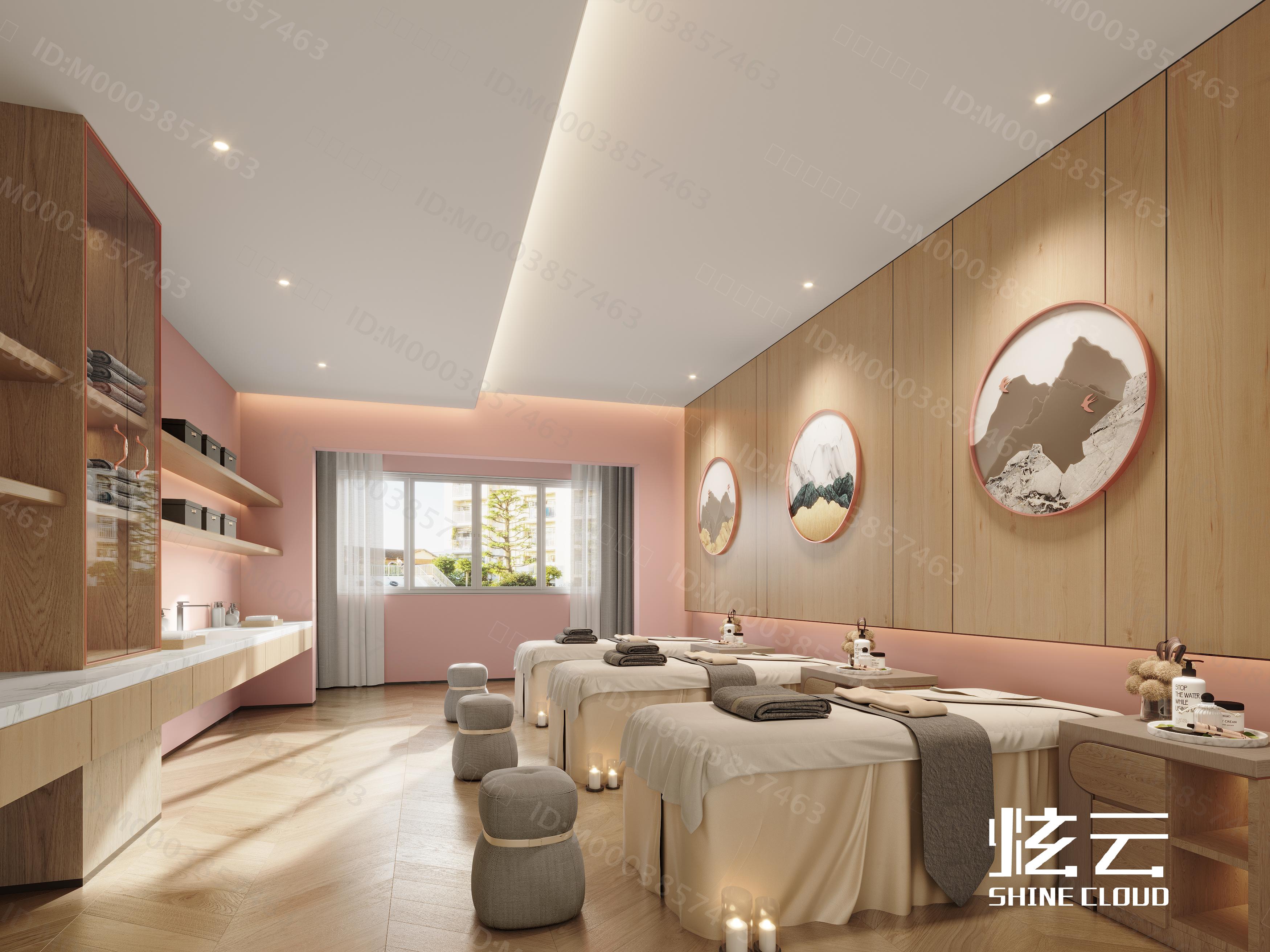 3D模型-现代美容院SPA包间模型-M0003857463-炫云云模型网