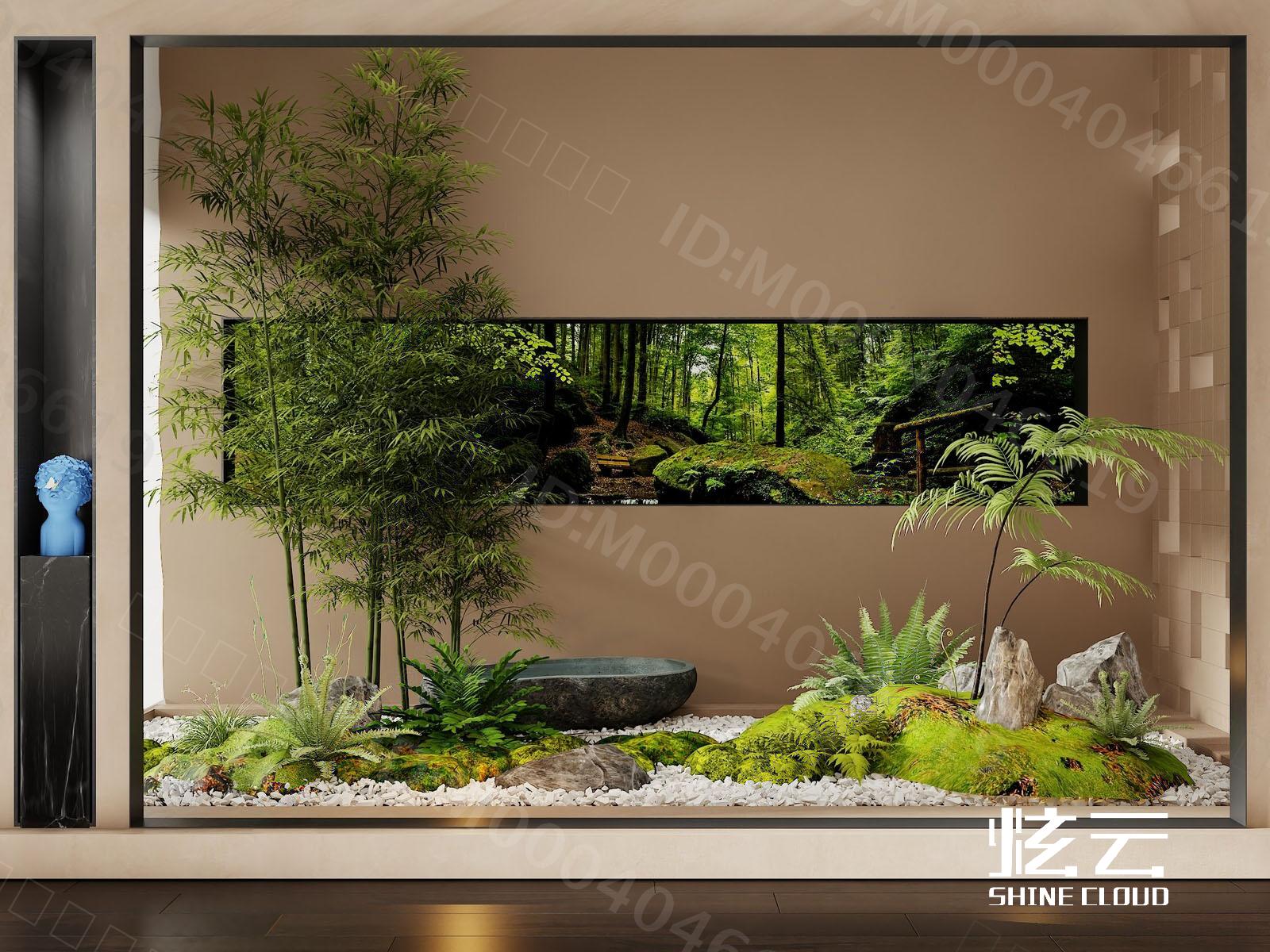3D模型-现代室内景观小品模型-M0004046619-炫云云模型网