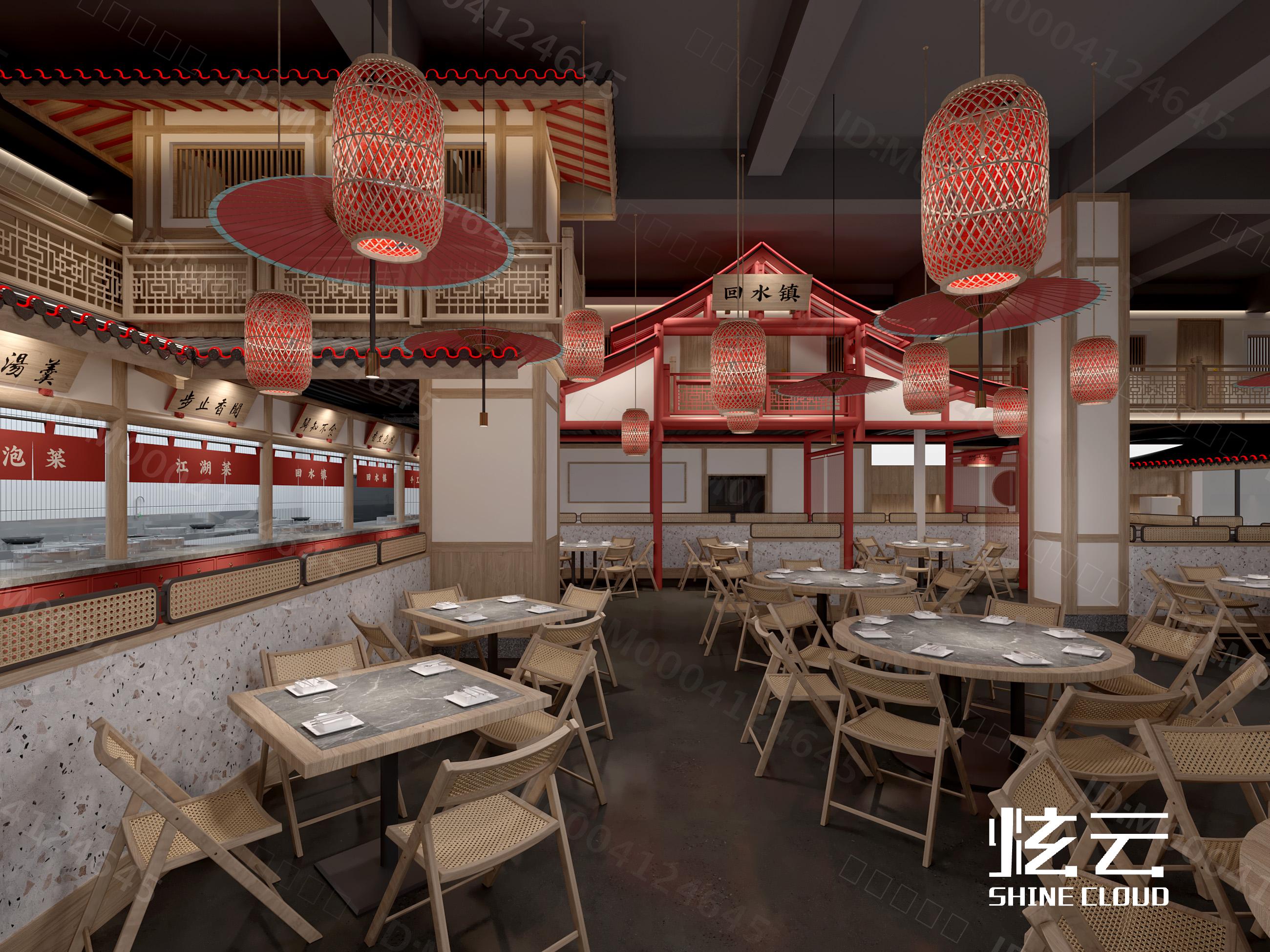 3D模型-中式火锅店模型-M0004124645-炫云云模型网
