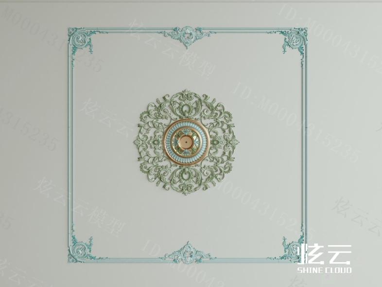 法式灯盘模型